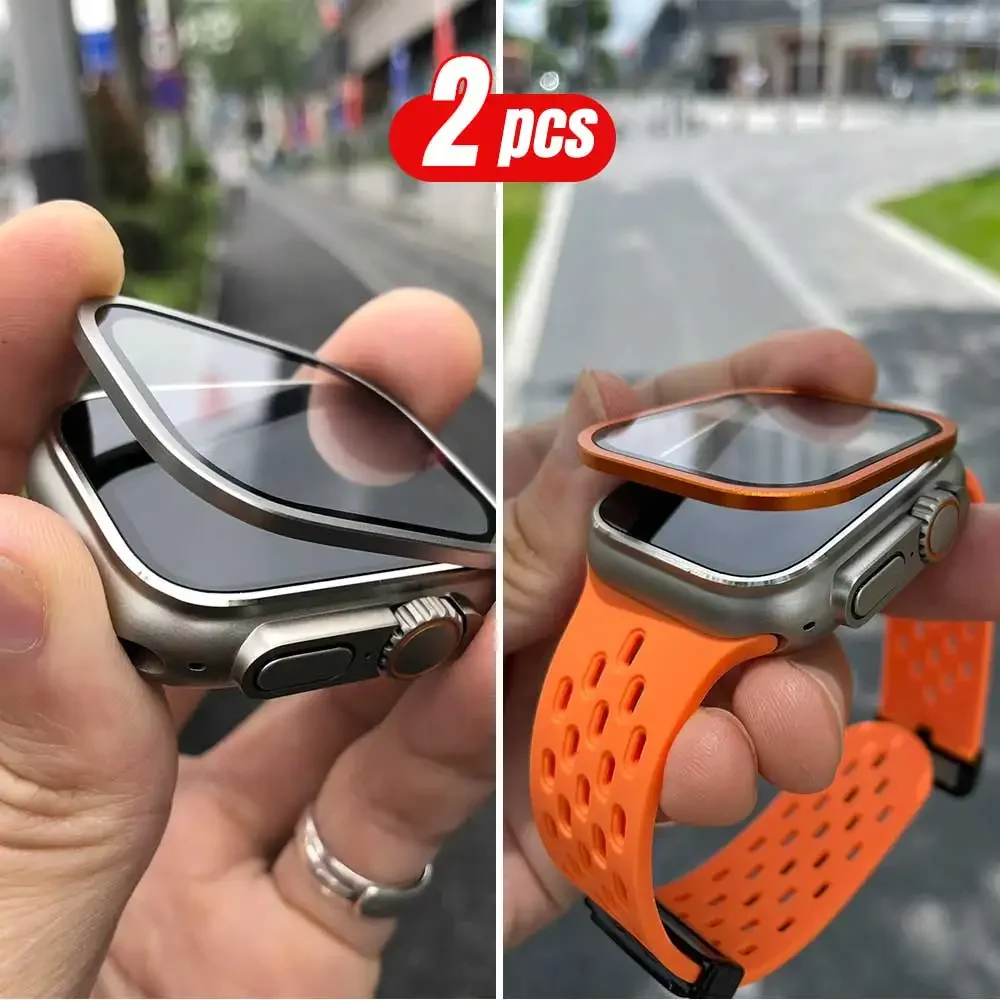 2 SZT. Tytanowa Metalowa Ramka – Smartwatch Screen Film recenzja i cena